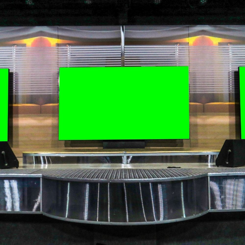 LED screen setup for an event in Mountlake Terrace, WA