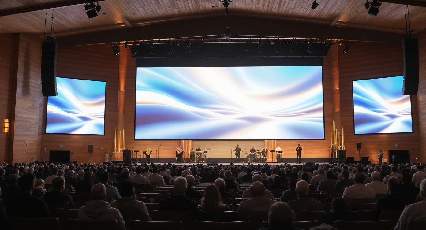 LED video wall installed for a Seattle stage event